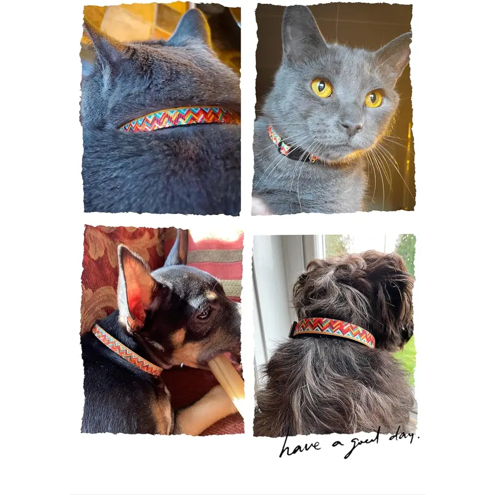 Pet Supplies, (Machu Picchu) Cat Collar, Dog Collar, Cat Leash, Dog Leash, Cat Harness, Dog Harness, Small Dog Collar, Medium Dog Collar, Large Dog Collar (Pet Collar, XS)