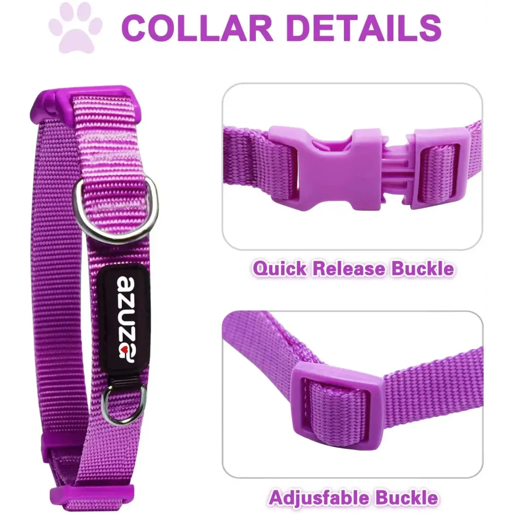 3 Pack Dog Collars Soft Comfortable Dog Collars for Small Medium and Large Dogs