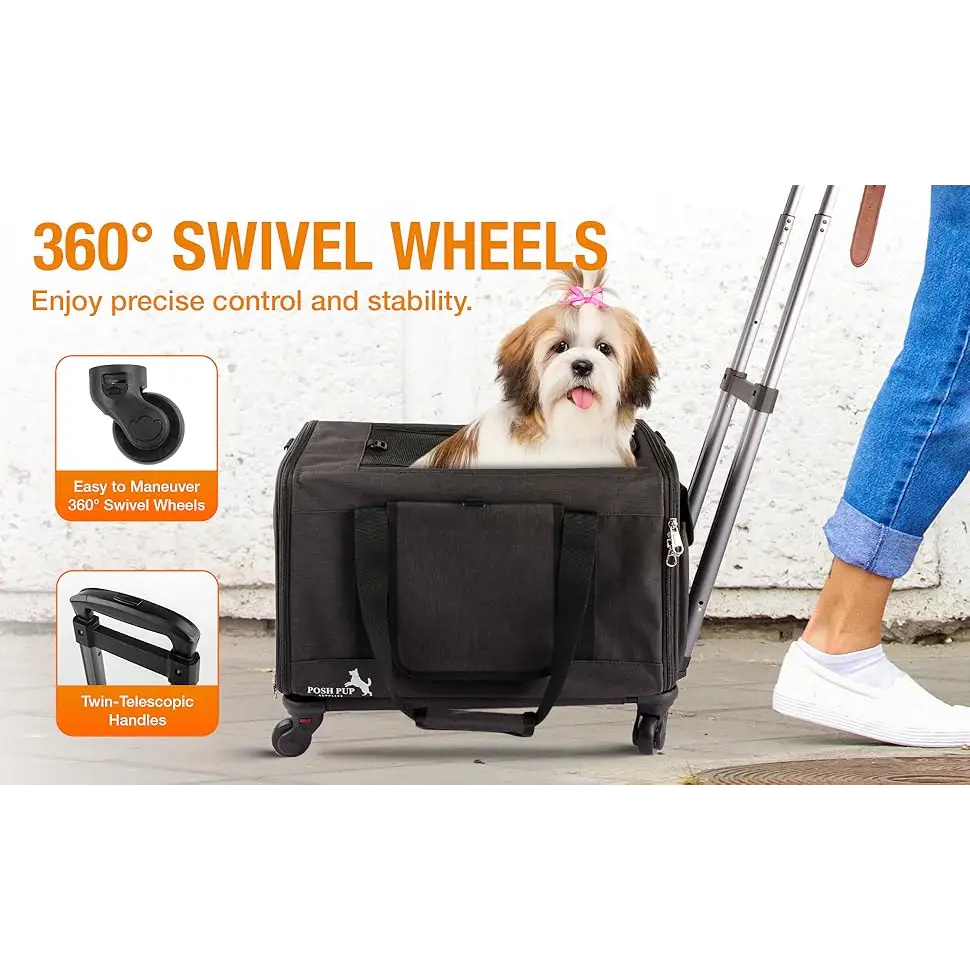 Comfortable & Travel-Friendly Pet Carriers | Stylish Durable and Lightweight – Posh Pup Supplies - PET CARRIER