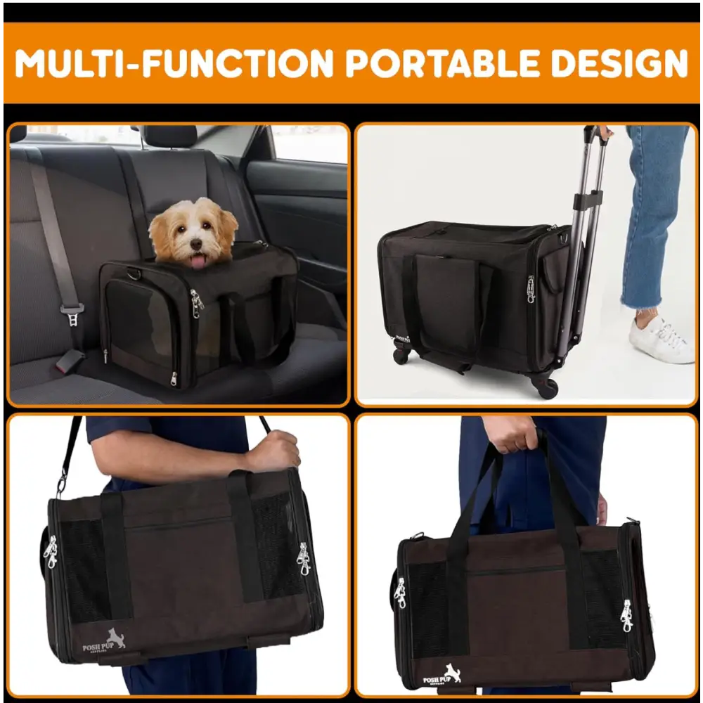 Comfortable & Travel-Friendly Pet Carriers | Stylish Durable and Lightweight – Posh Pup Supplies - PET CARRIER