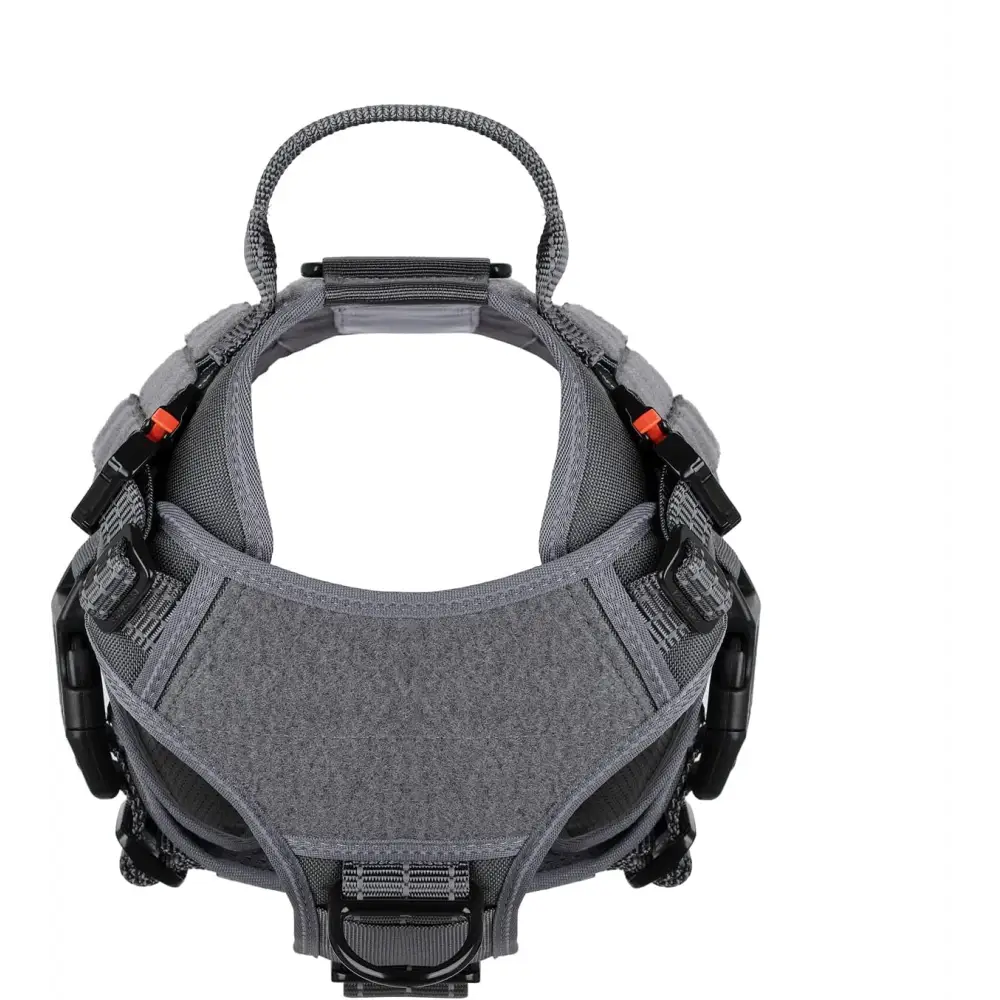 Tactical Dog Harness,Medium Size, 2X Metal Buckle,Working Dog MOLLE Vest with Handle,No Pulling Front Leash Clip,Hook and Loop Panel